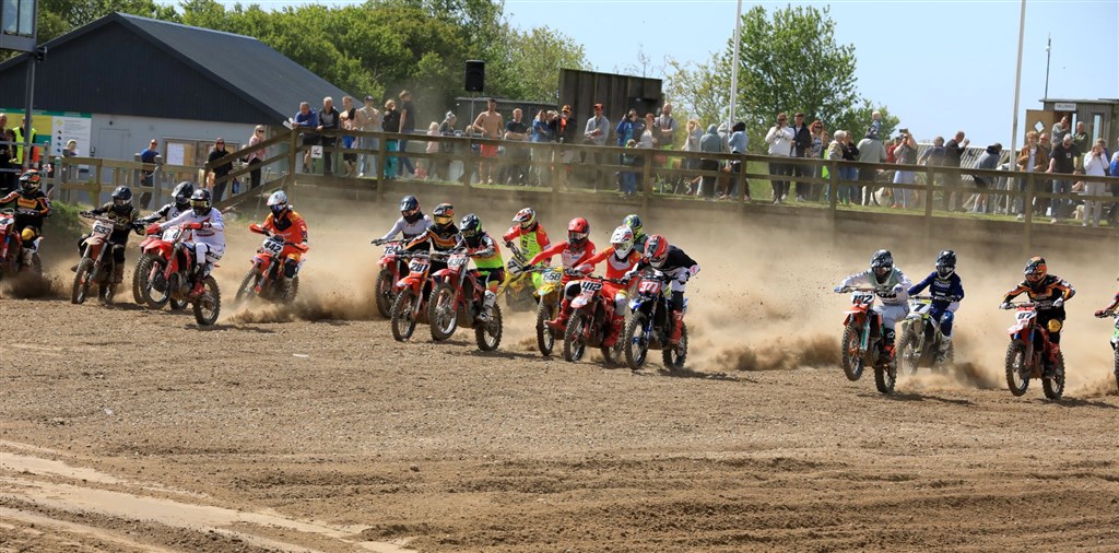 Korskrobanen afviklede også en DM-afdeling i 2022 – her er det A MX1-klassen i aktion.
(Foto: Klaus Rasmussen)